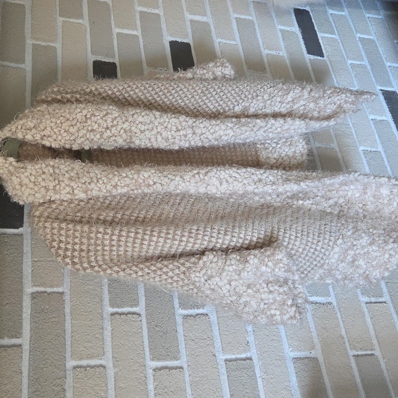 Fuzzy Knit Open Front Cardigan Boho - Picture 3 of 17